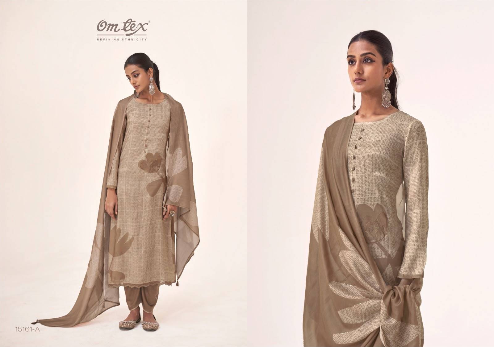 HASTKALA By Om Tex 15161A To D Series Beautiful Festive Suits Stylish Colorful Fancy Casual Wear & Ethnic Wear Muslin Dresses At